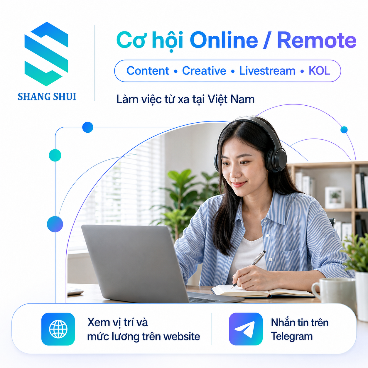 Hình ảnh cơ hội làm việc online và remote
