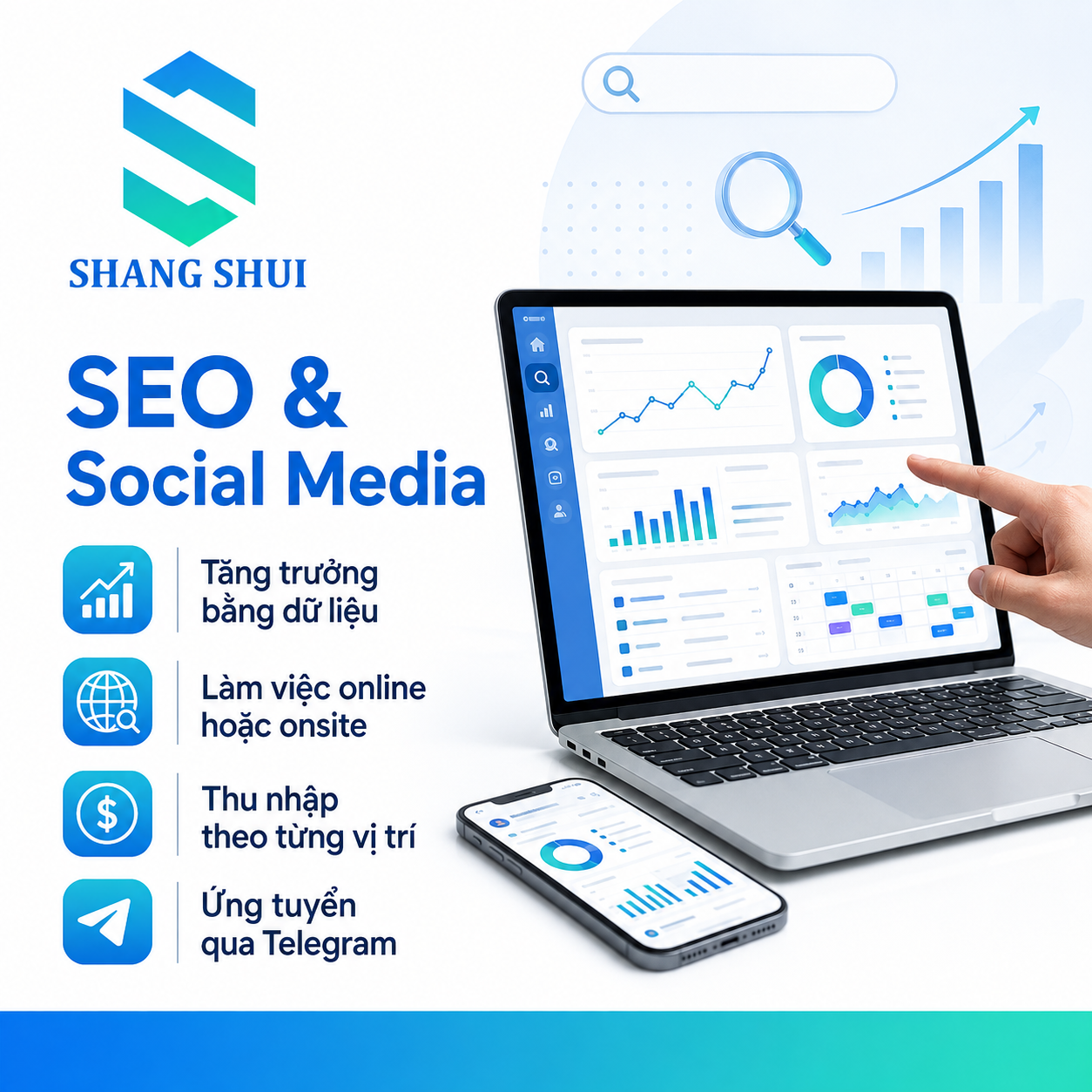 Hình ảnh vị trí SEO and Social Media